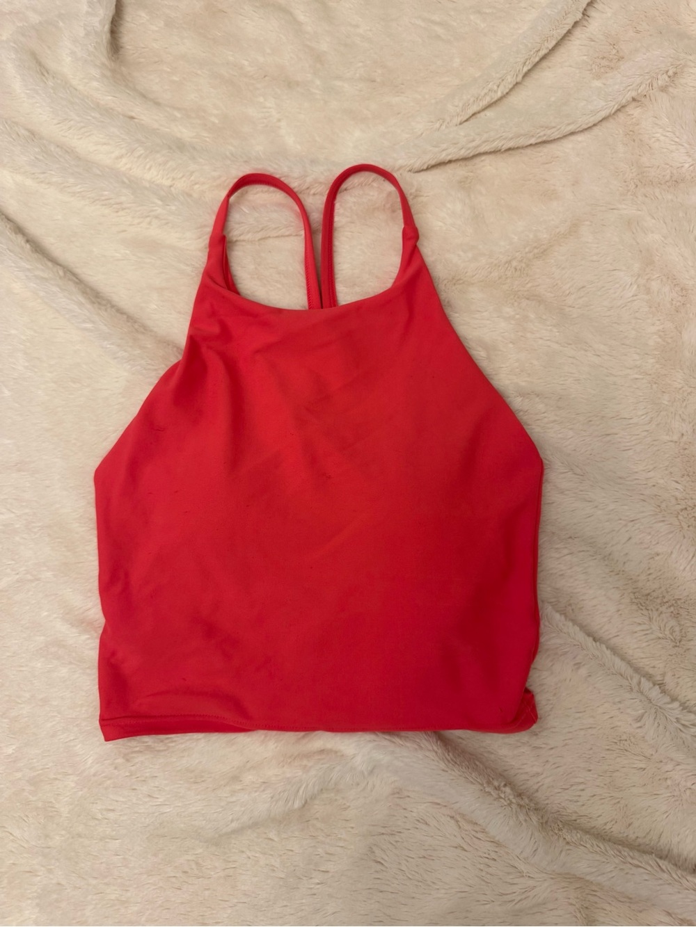 Old Navy Women's Hot Pink High-Neck Tank Crop Top